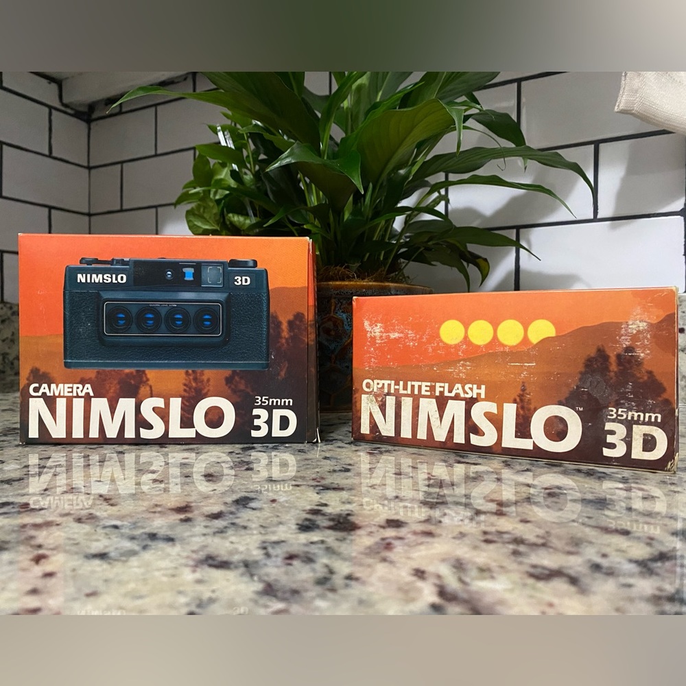 Vintage Nimslo 3D Camera with Opti-Lite Flash